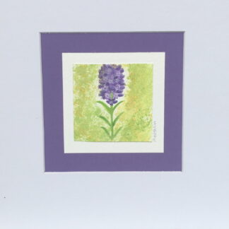 Mounted original watercolour painting - lavender