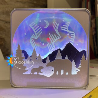 Tinter Wonderland Too - a journey to the Northern Lights - a handmade light-up Christmas decoration by Mooshkin