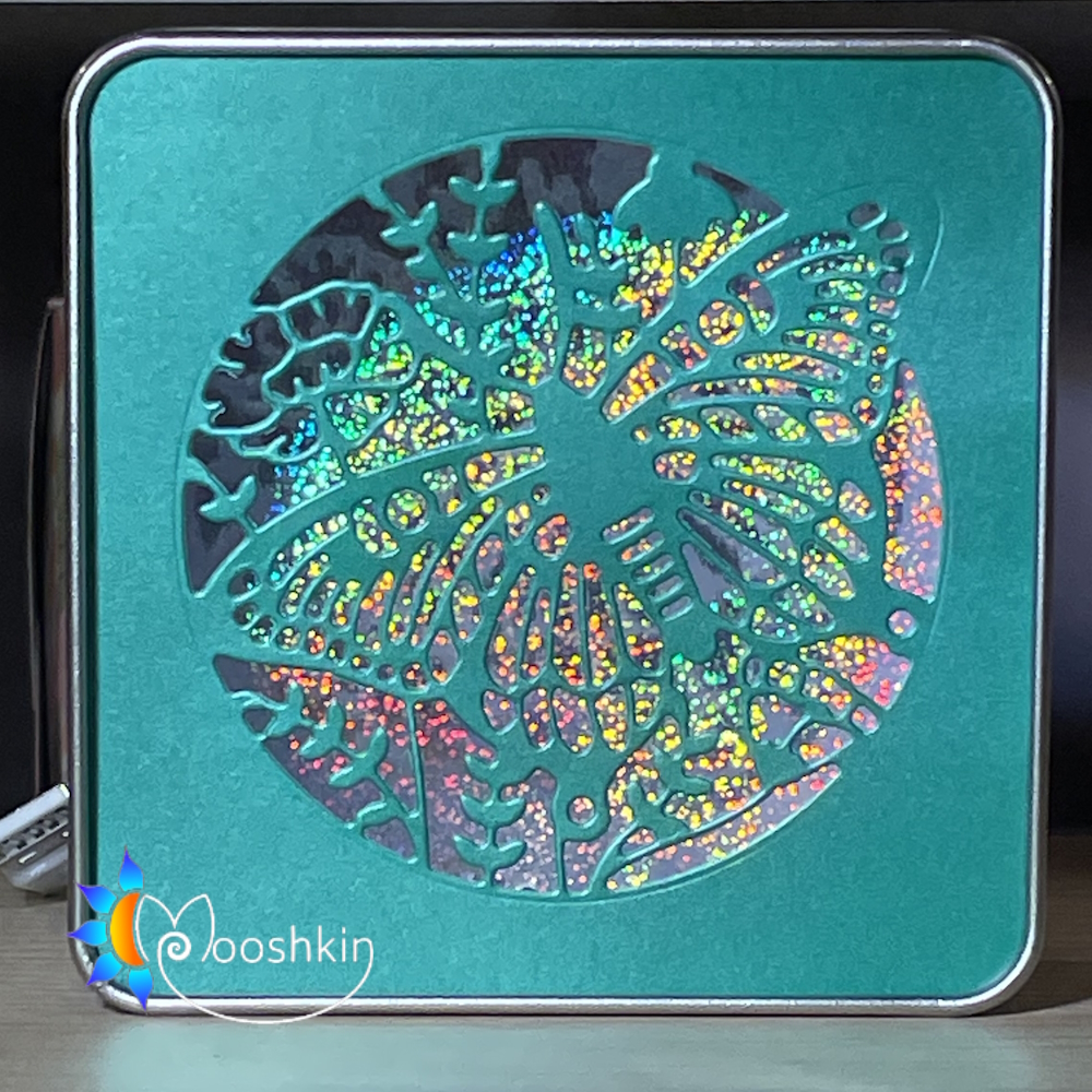 Butterfly 'lantin' by Mooshkin - a light-up scene in a tin