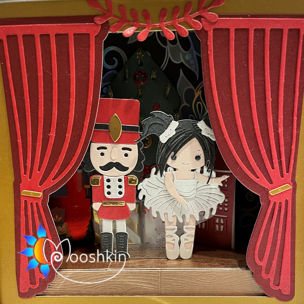 Mooshkin Lantin (handmade light-up scenes in tins) - The Nutcracker