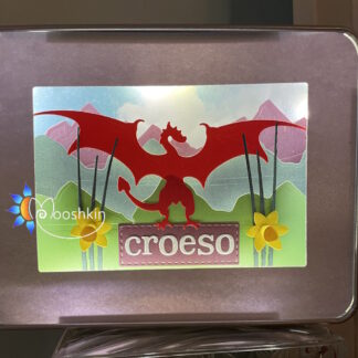 Mooshkin handmade Lantin: 'croeso adra' - light-up representation of Wales