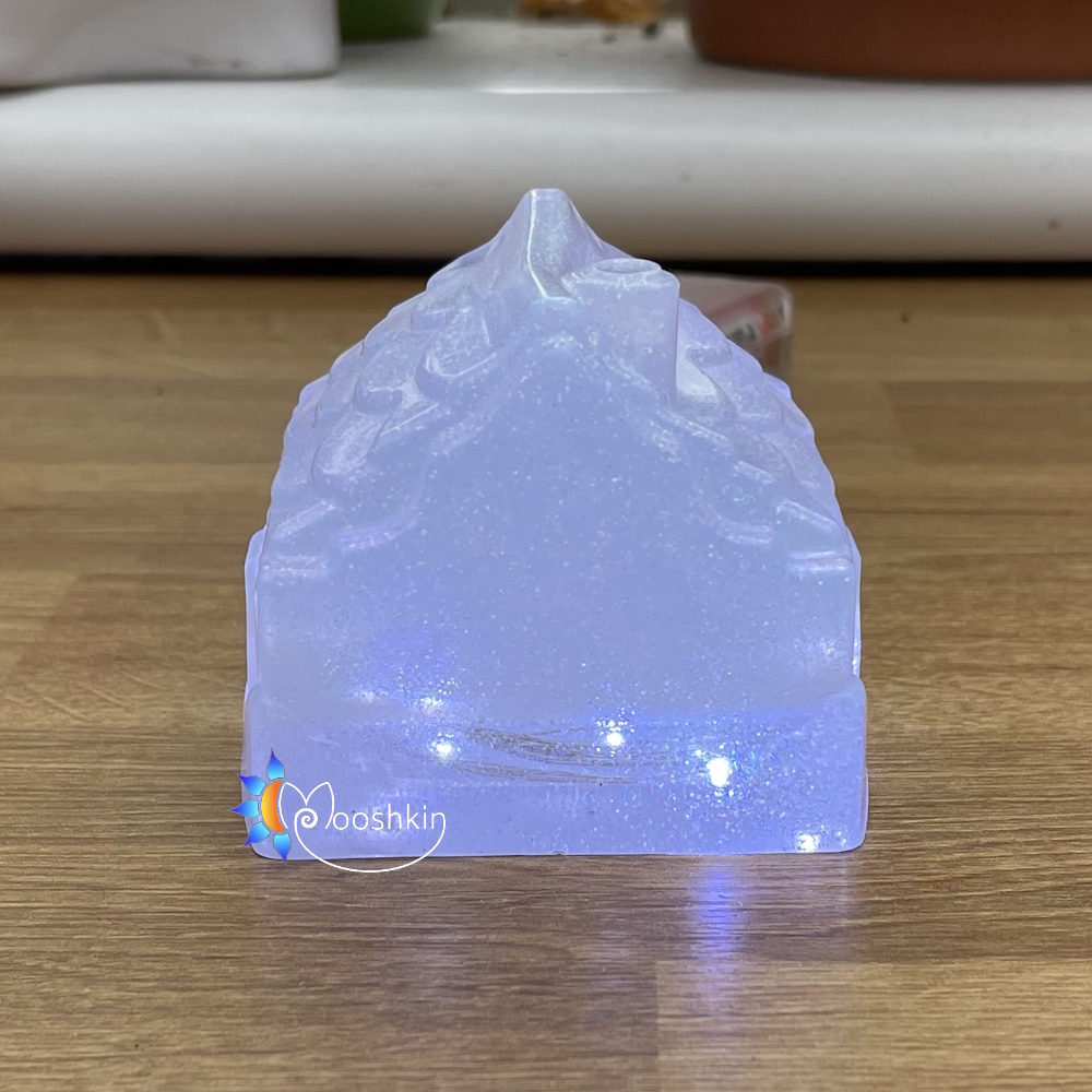 Handmade resin light-up cottages