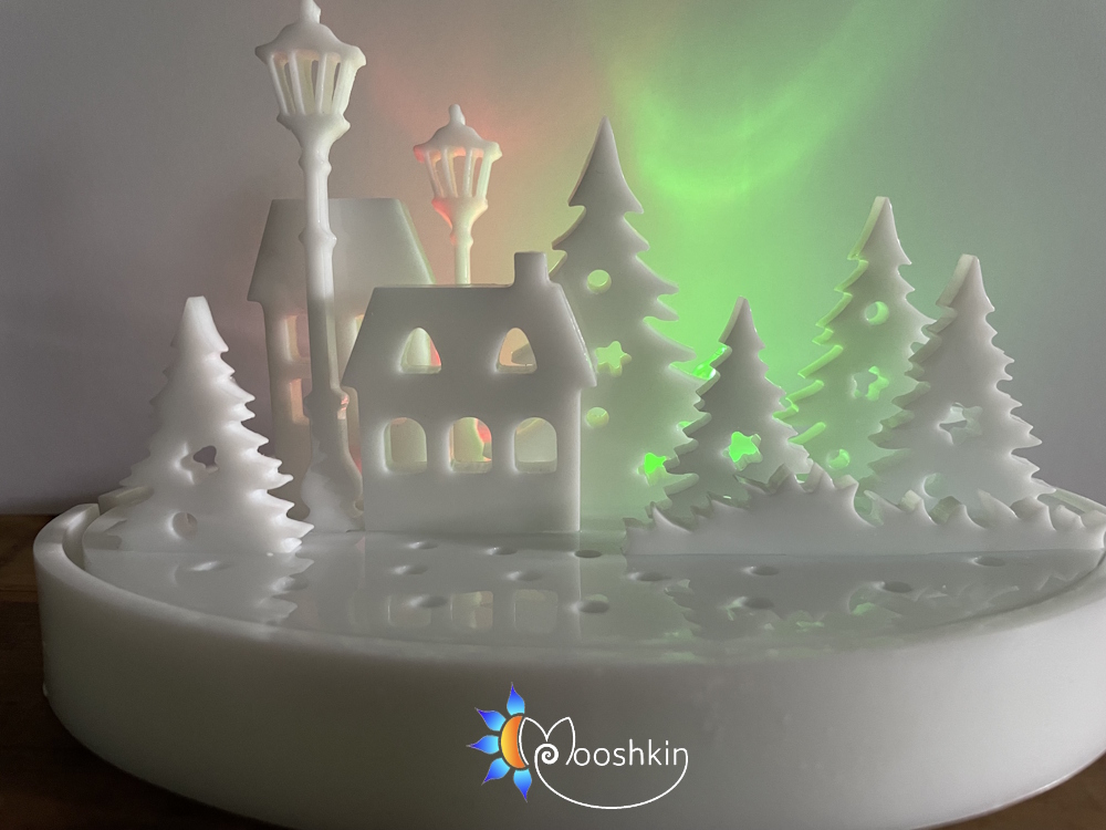 Handmade resin winter village - Image 2