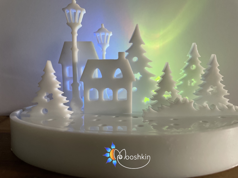Handmade resin winter village - Image 5